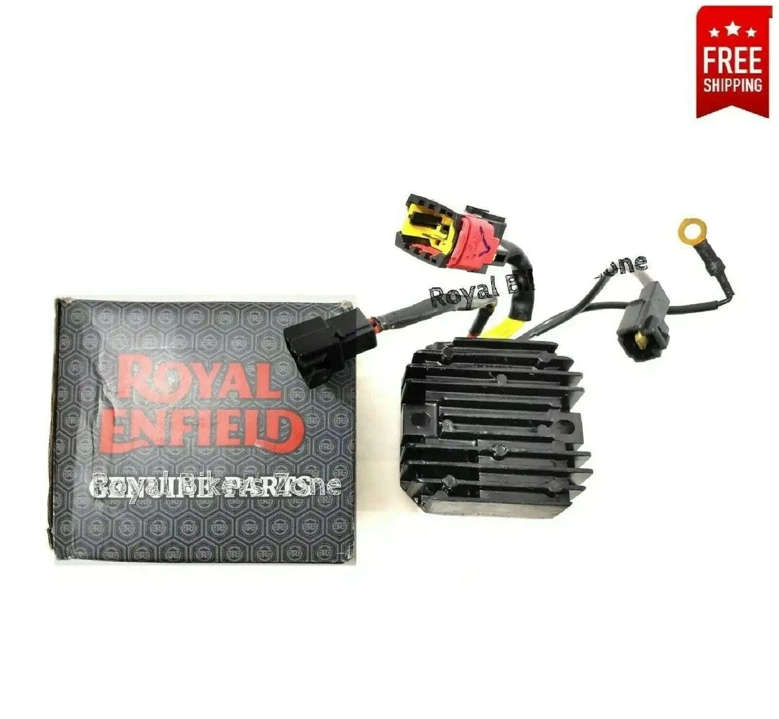 Three-phase RR shunt unit with finned heatsink and wire harness with connectors
