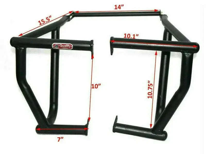 FOR Royal Enfield Himalayan Leg Guard Crash Bar Steel Black - StellerGear