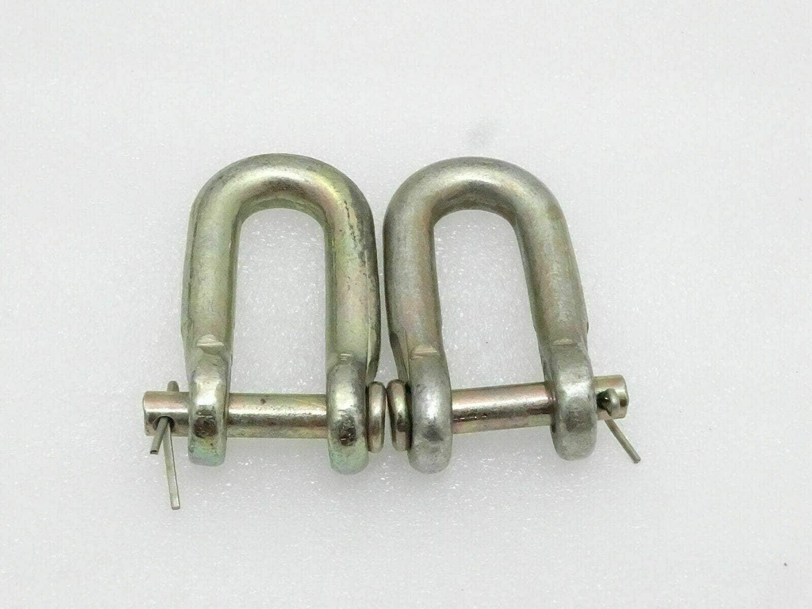 Ford 3600 tractor check chain assembly inner D-shackles, durable steel, essential for secure attachment