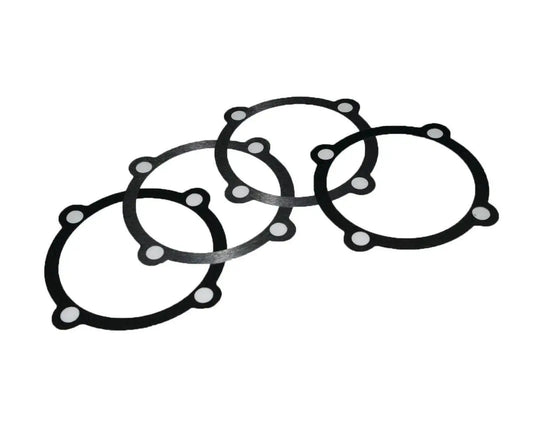 Gear box shaft shim set with multiple round gasket rings