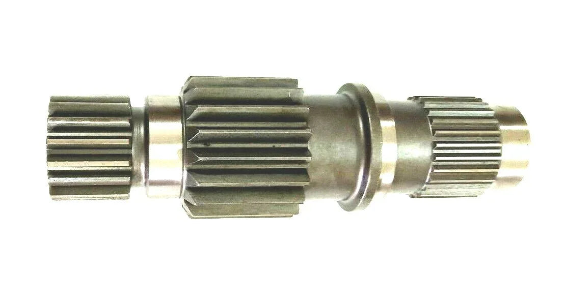 Counter shaft with collar, metal construction, compatible with Ford motor parts for tractor maintenance.