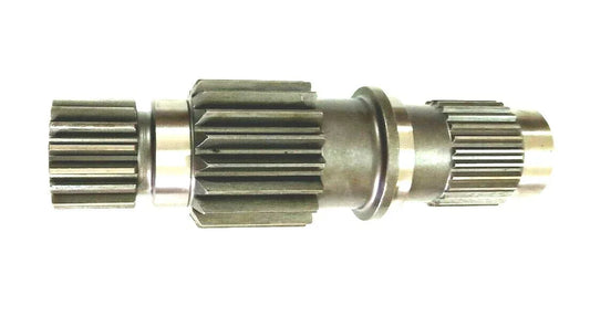Counter shaft with collar, metal construction, compatible with Ford motor parts for tractor maintenance.