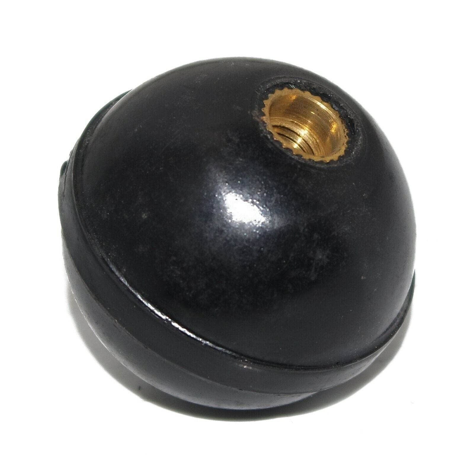 Ford tractor gear shift knob in black with a threaded brass insert for easy installation