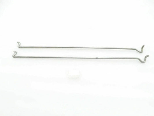 Hood door prop rod set for Ford tractor, durable steel rods, essential for holding the hood open securely.