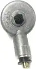 Metal tachometer adapter fitting with threaded end