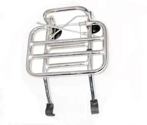 Chrome front rack carrier for Vespa PX, LML Star, Speedy Stella scooter