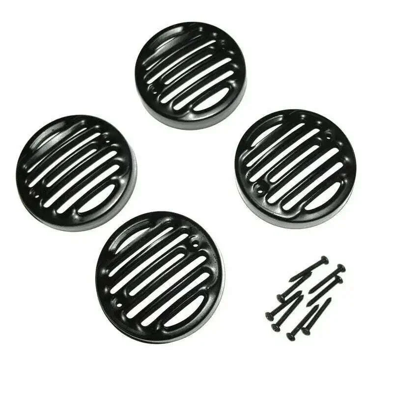 Front & Rear Indicator Grill Set of 4 Black For Royal Enfield Classic - StellerGear
