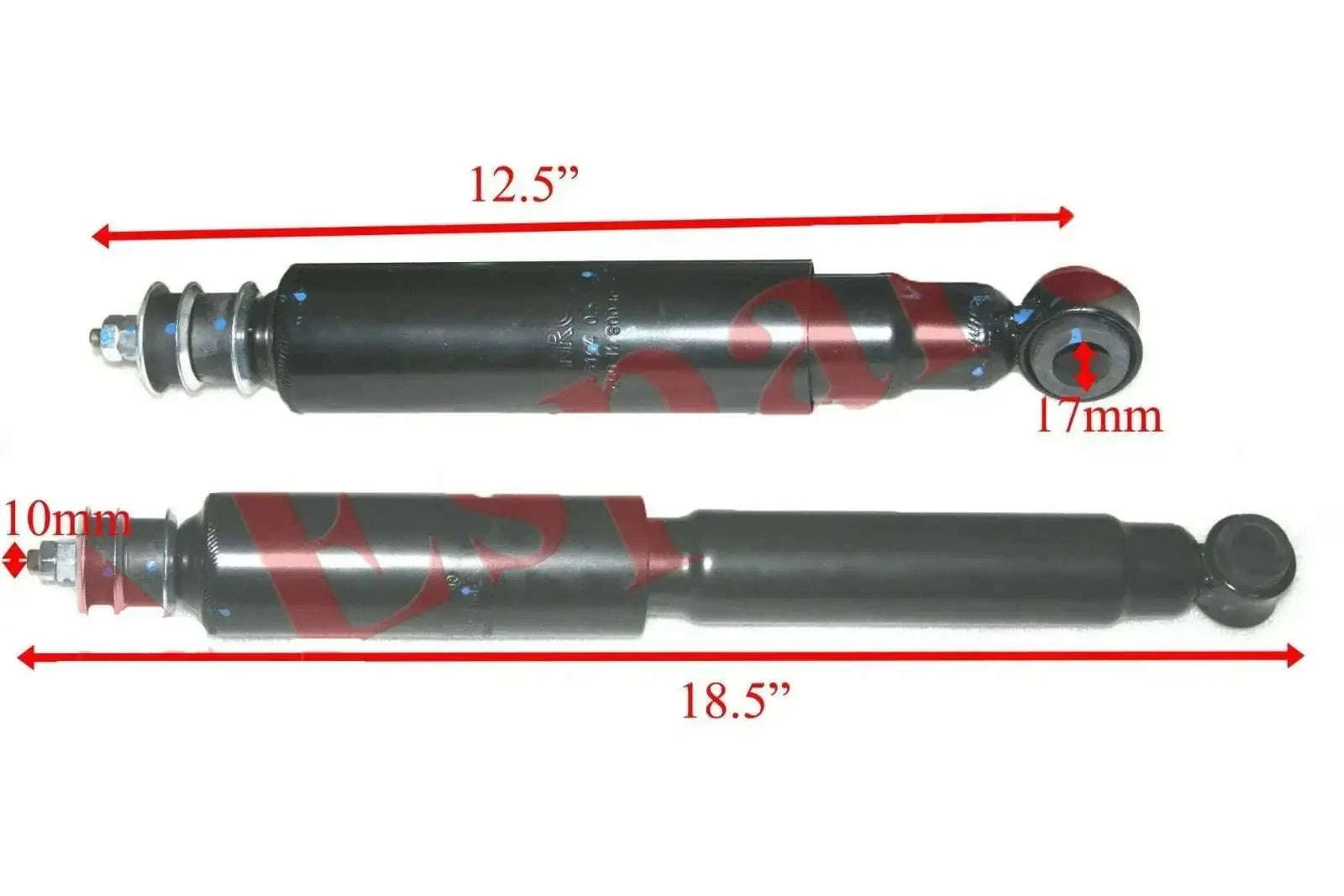 Front suspension shock absorber for Suzuki Samurai SJ410/SJ413 in red/black