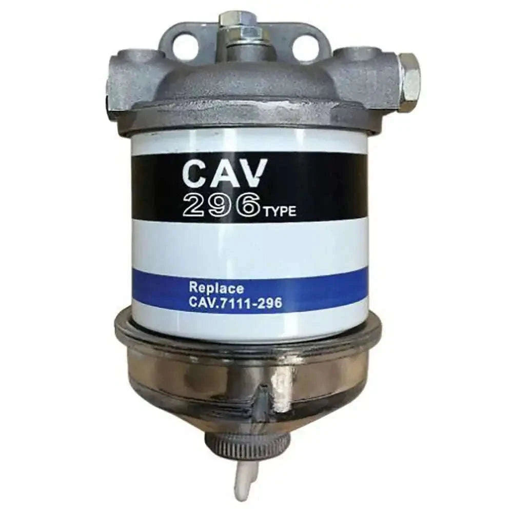 Fuel filter assembly for Massey Ferguson models 135, 240, 245, featuring durable construction.