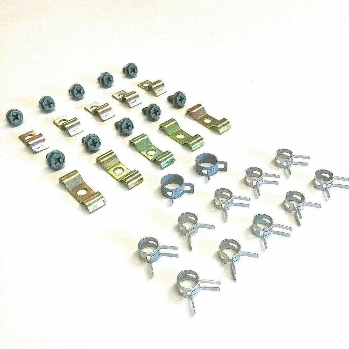 Fuel hose clamp kit for Samurai with various clips and fasteners for secure installation