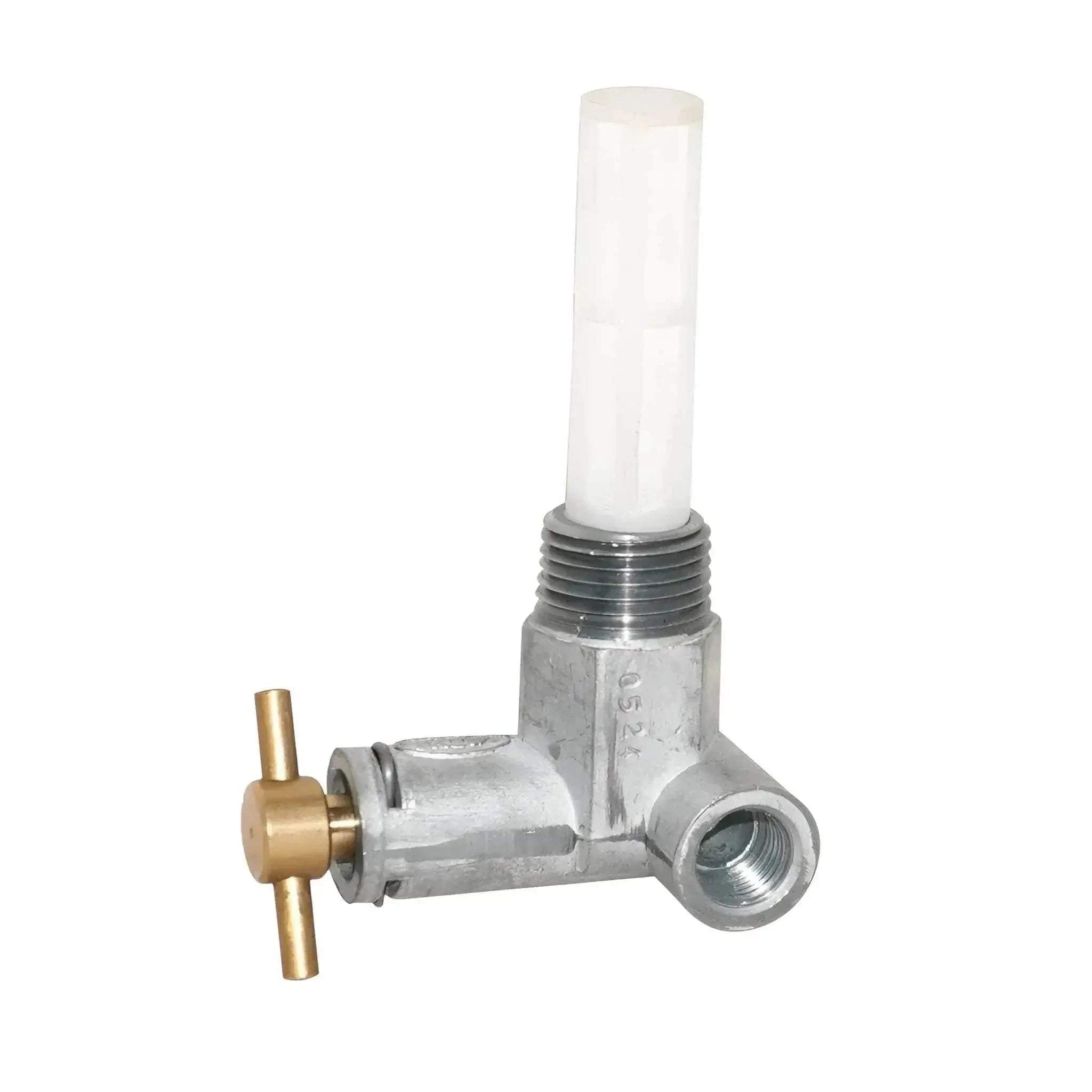 Fuel petcock gauge for Ford Massey Ferguson with clear visibility and brass controls