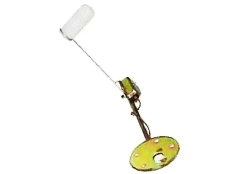 Fuel tank sender unit with round float and white wire connector