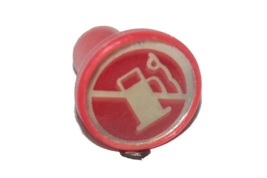Red Pull To Stop Control Knob made of durable plastic for tractors and machinery
