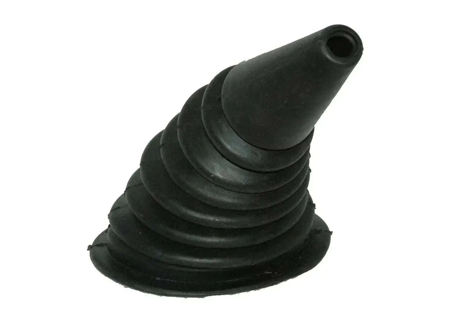 Gear shift lever gaiter rubber boot, black accordion with open end