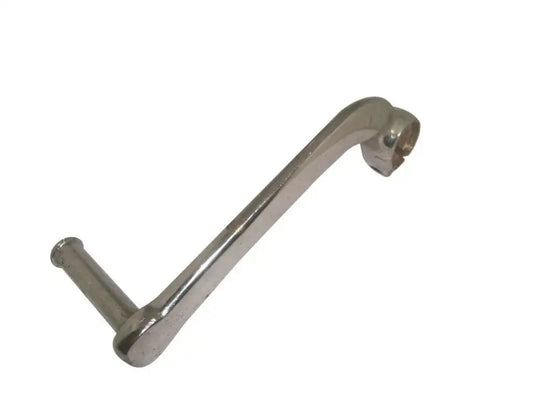 Metal gear lever with angled handle and mounting bolt
