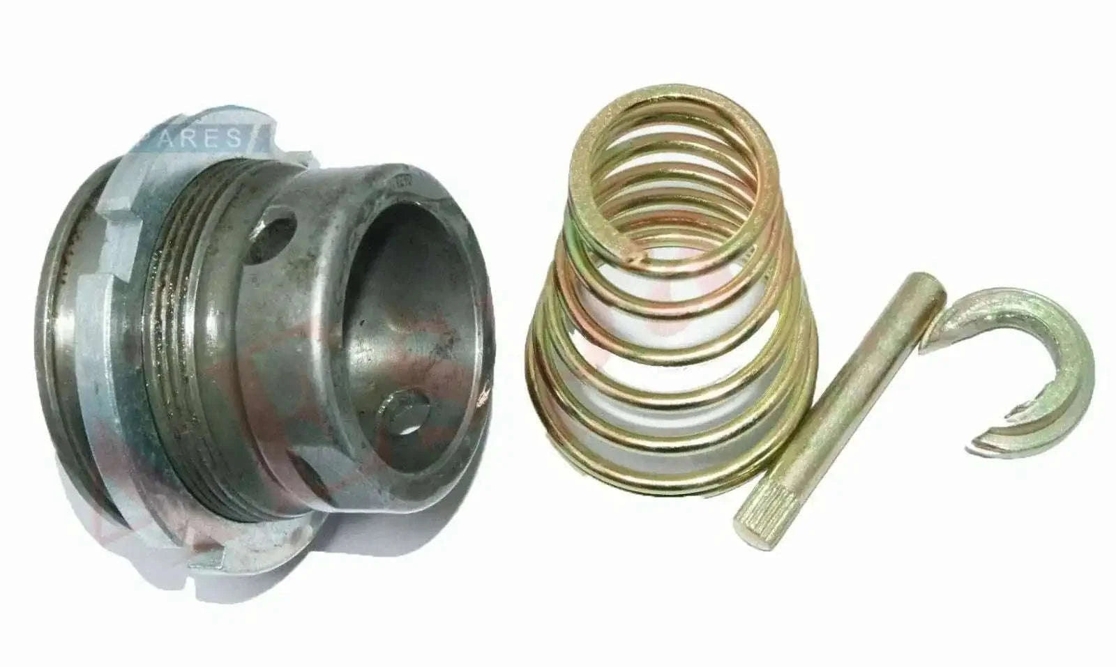 Gear shift lever cup with tension spring and retaining clip