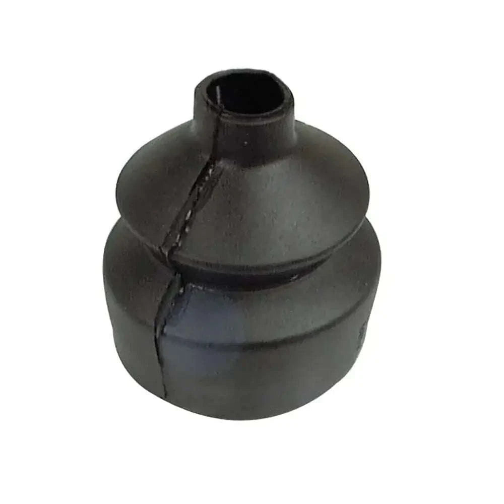 Gear shifter boot, black rubber bellows with stitched seam and open top