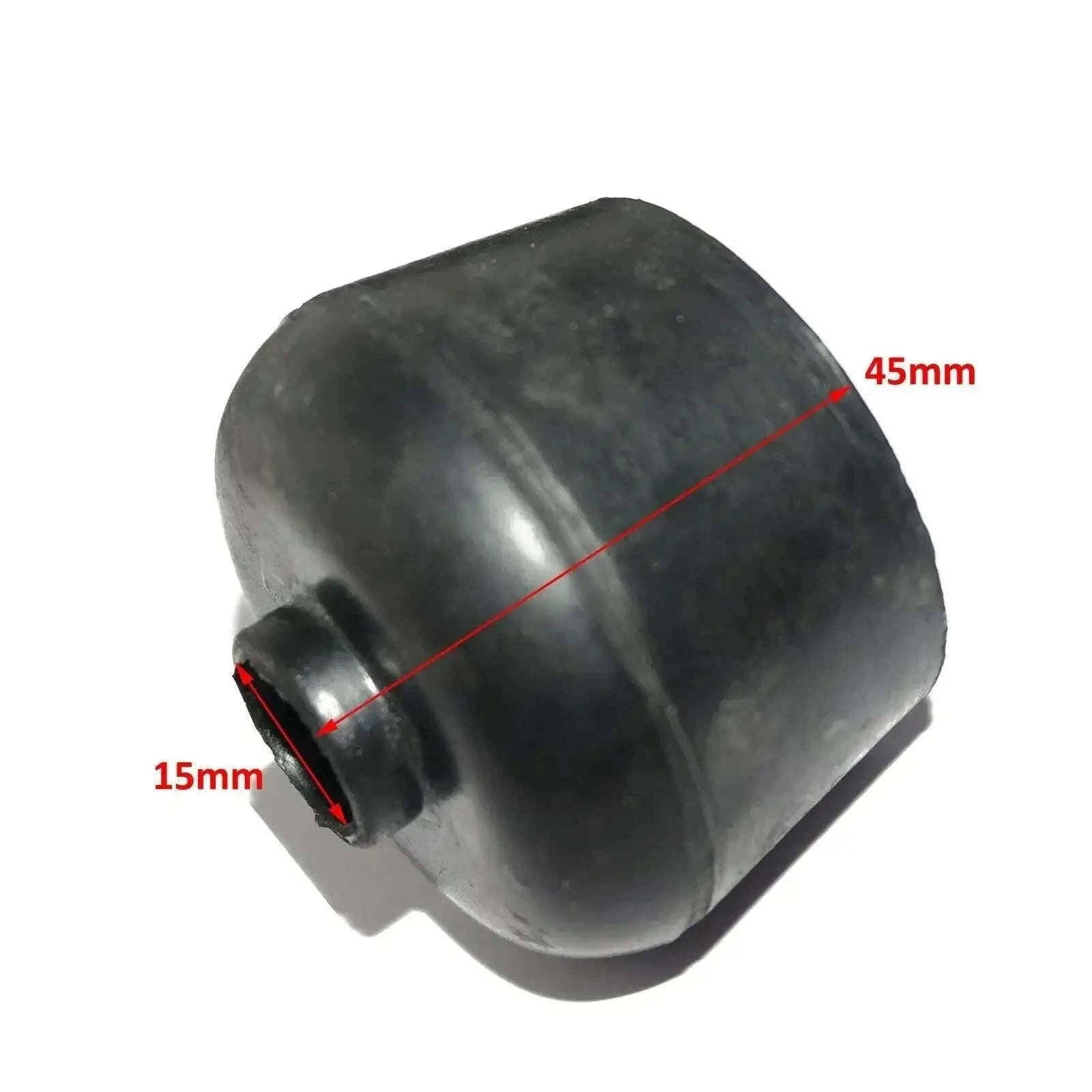 Rubber gear stick dust boot, dark gray, 45mm length, 15mm opening