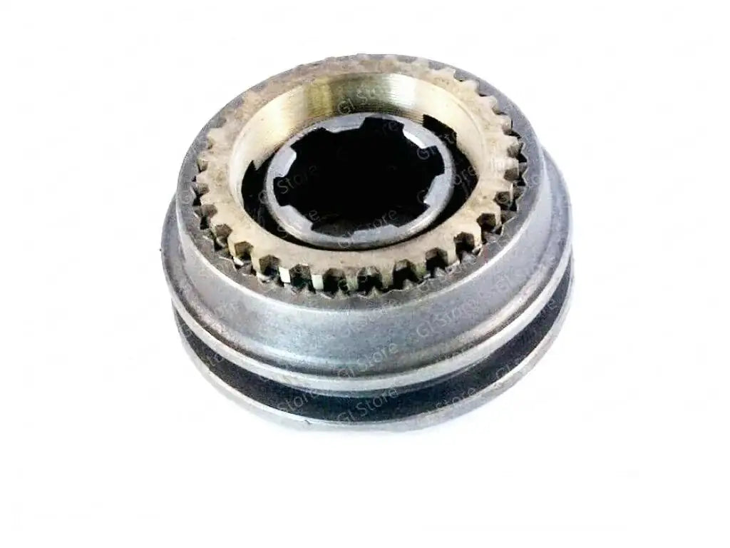 Transmission synchronizer assembly, metal gear ring and drum
