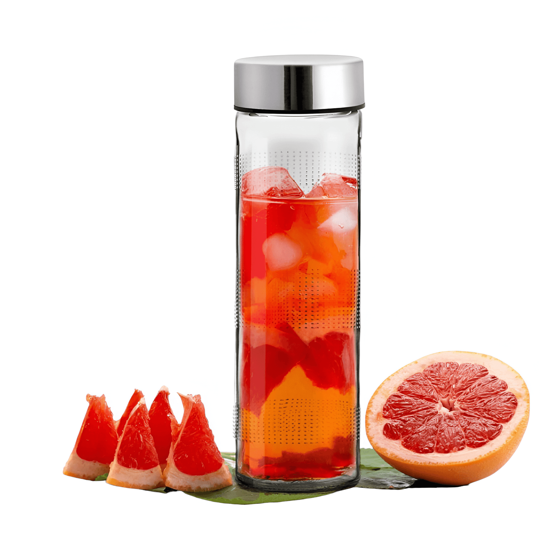 Glass Water Bottles Steel Cap Leak Proof Detox Water Bottle Glass 750ml 2 Bottle - StellerGear