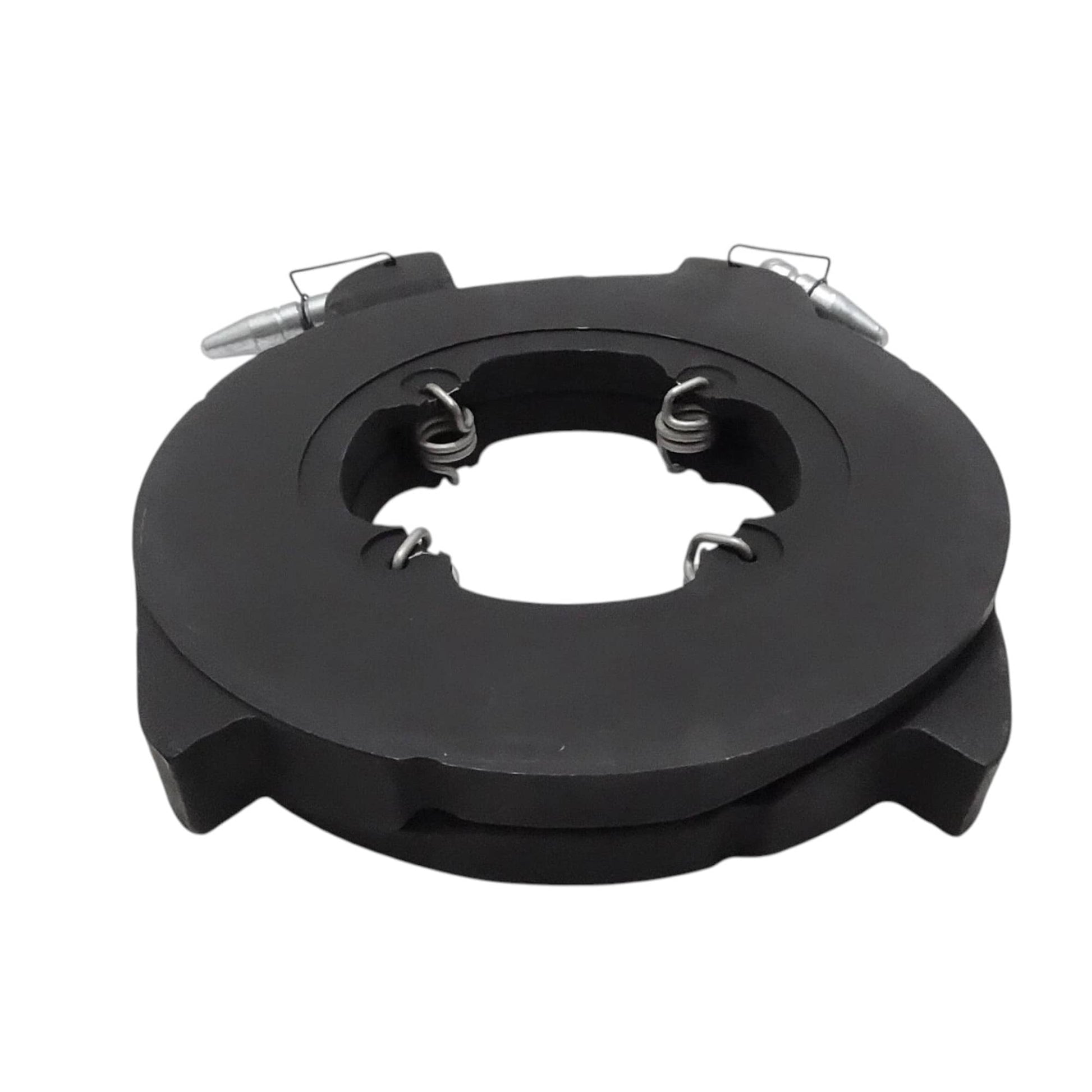 Black brake actuating assembly, durable material, used in GM brake assembly recall for efficient vehicle braking
