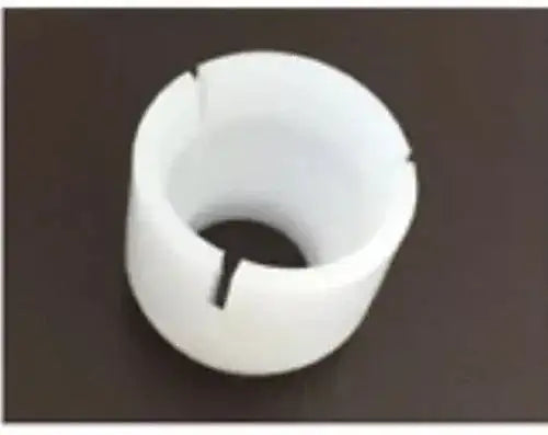 Gear lever end bush, white cylindrical insert with slot