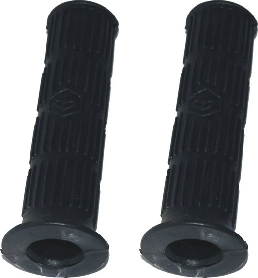 Durable rubber handle grip pair for scooters, 130mm size, enhances comfort and control while riding