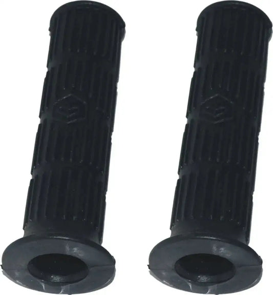 Durable rubber handle grip pair for scooters, 130mm size, enhances comfort and control while riding