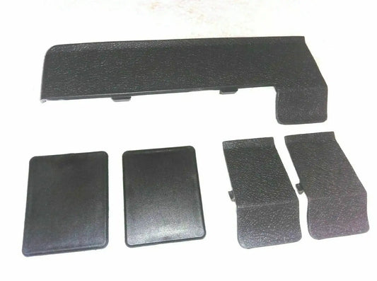 Dashboard clip set of 5 black plastic trim clips, textured surface