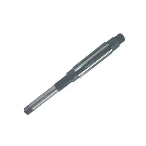 Adjustable hand reamer with dark handle and tapered cutting end