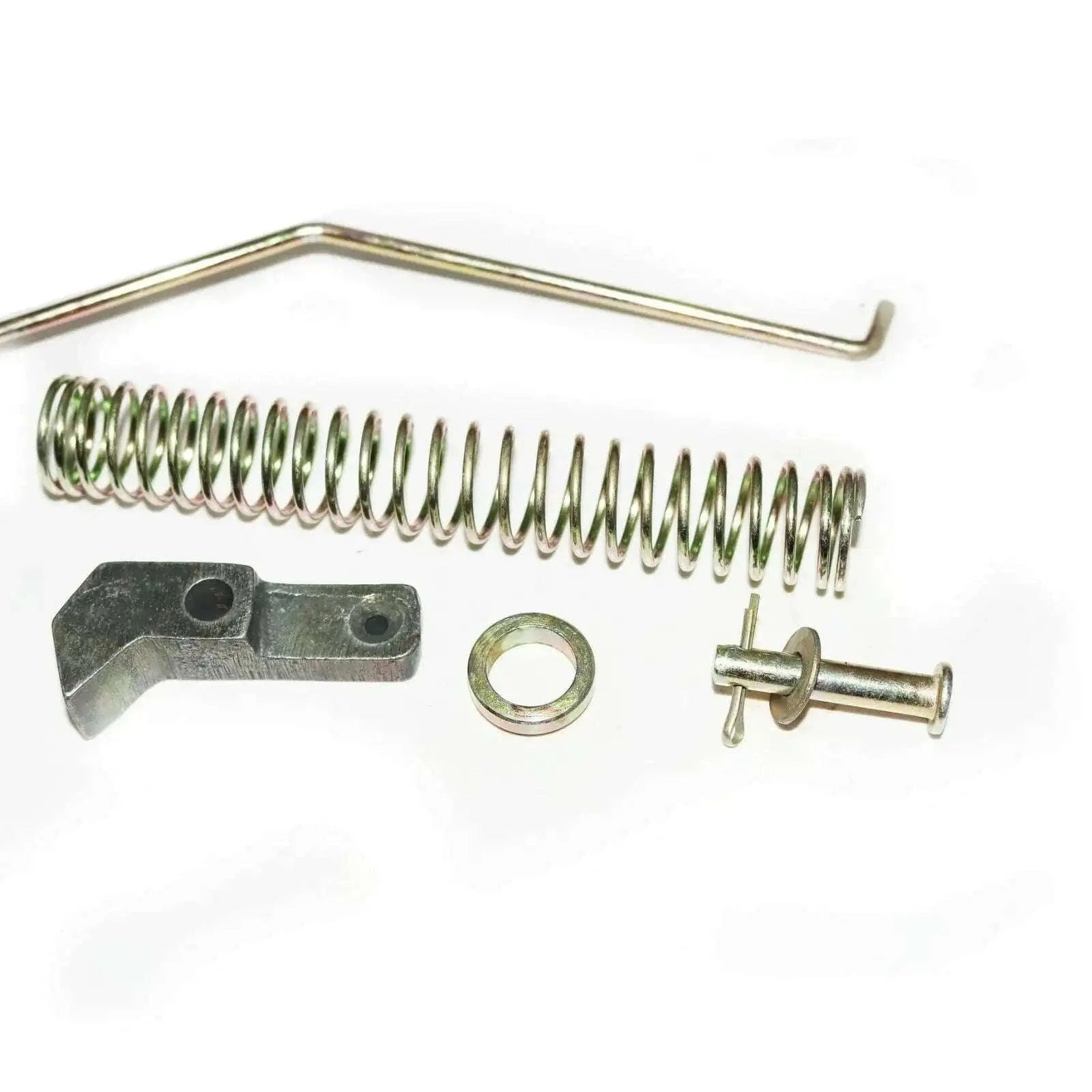 Hand brake repair kit parts: coil spring, metal lever, pin, washer, L-shaped rod