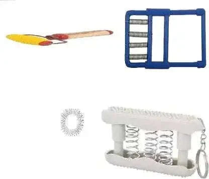Hand exercise gripper roller ring for finger massage and strength training