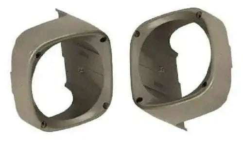 Headlight cowl cover with circular opening, beige plastic