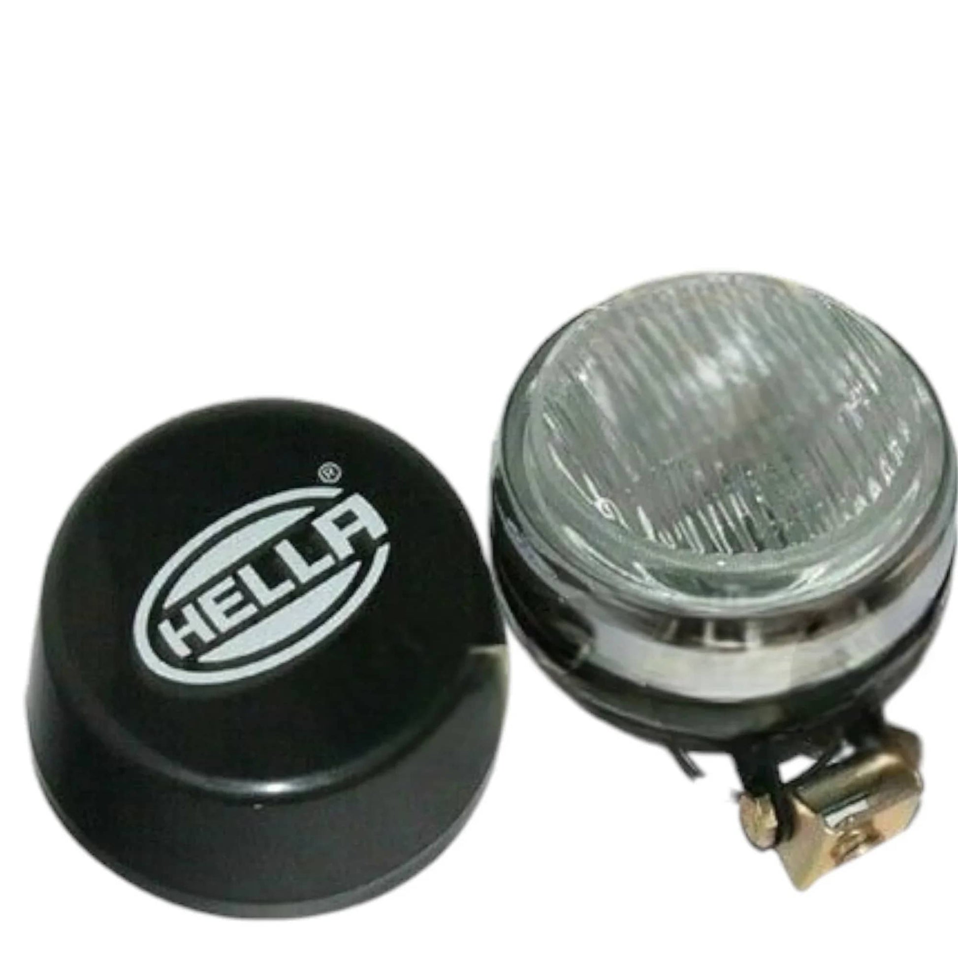 Universal fit fog lamp with clear lens for enhanced visibility in low light conditions