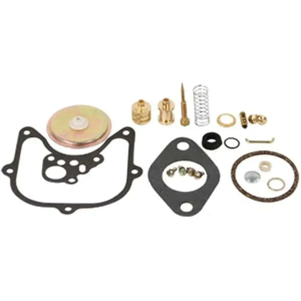 Carburetor repair rebuild kit with gaskets, springs, seals, and small metal parts