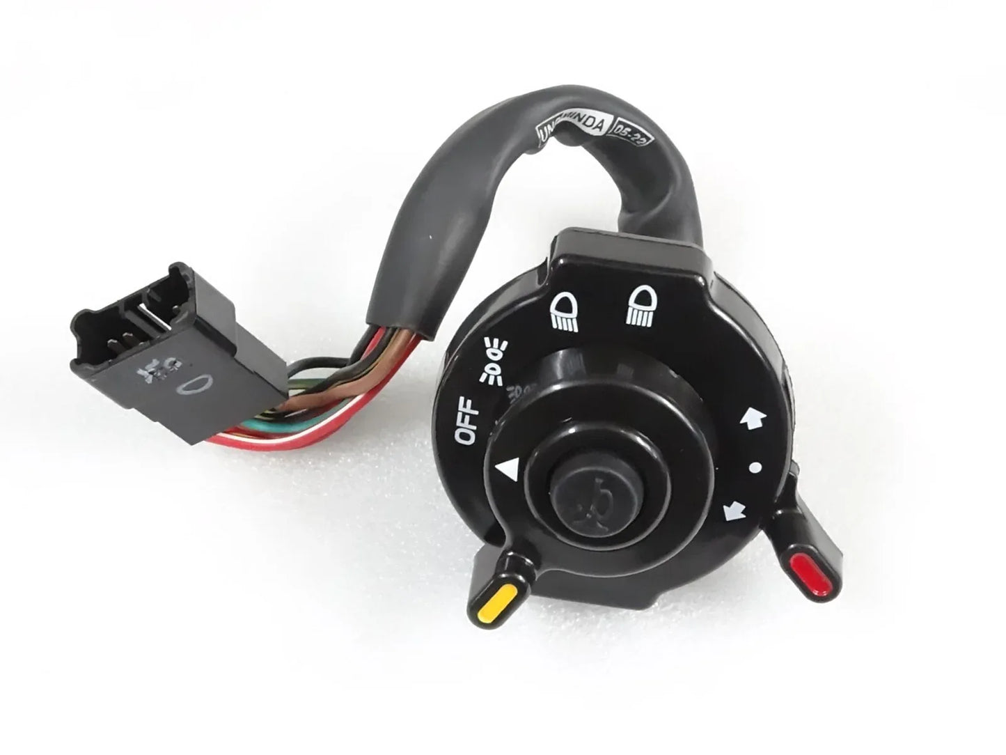 Tractor light switch combination with black rotary control and wiring harness