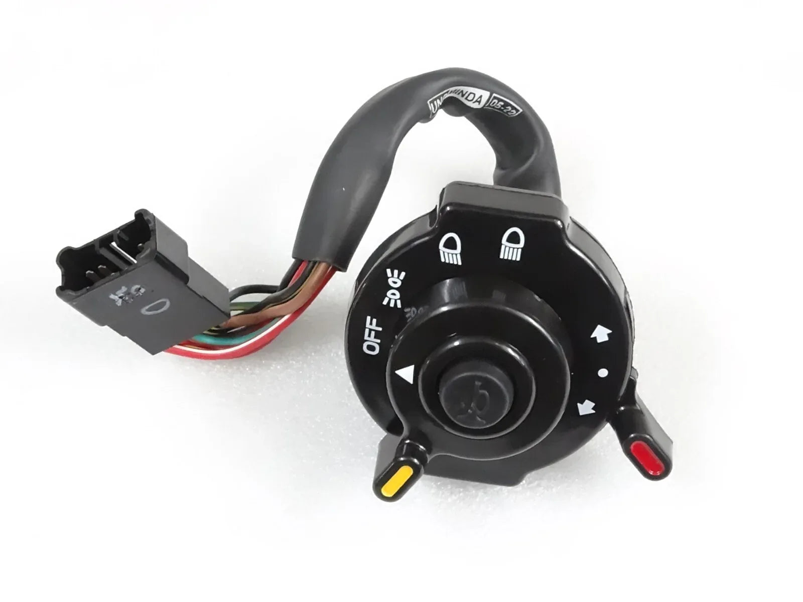 Tractor light switch combination with black rotary control and wiring harness