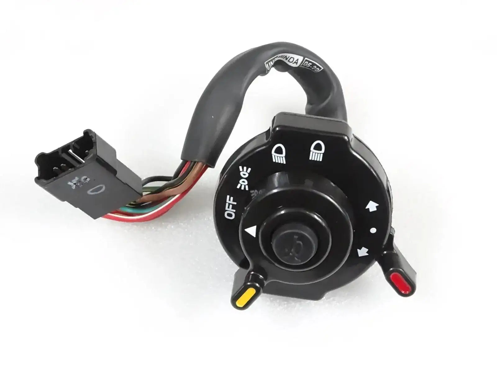 Tractor light switch combination with black rotary control and wiring harness