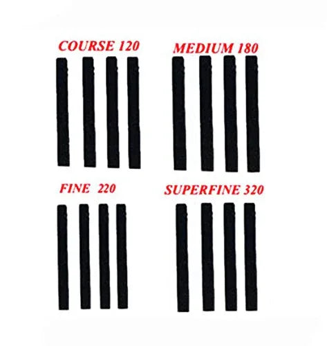 Cylinder hone replacement stones, four grit rods