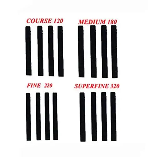 Cylinder hone replacement stones, four grit rods