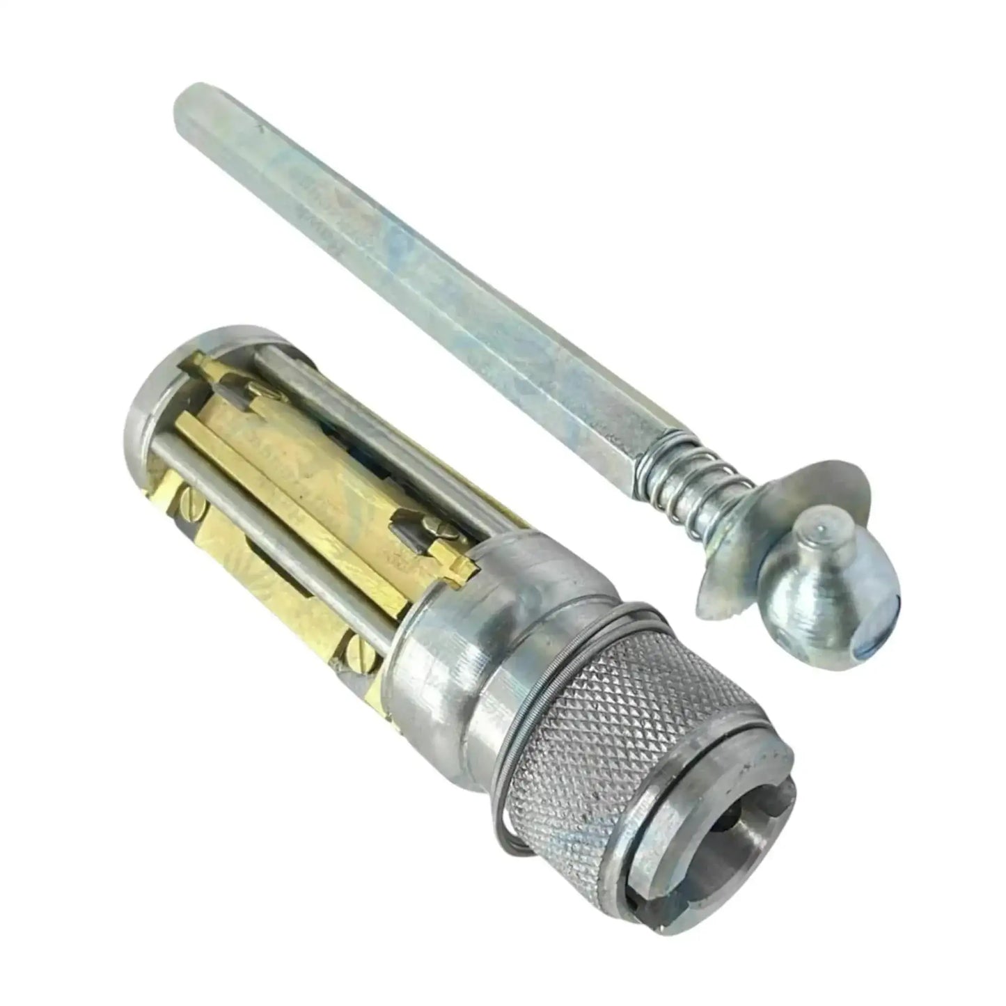 Cylinder hone kit with chrome handle shaft and yellow stone holders