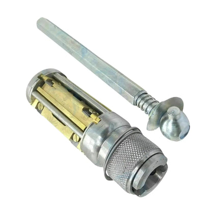 Cylinder hone kit with chrome handle shaft and yellow stone holders