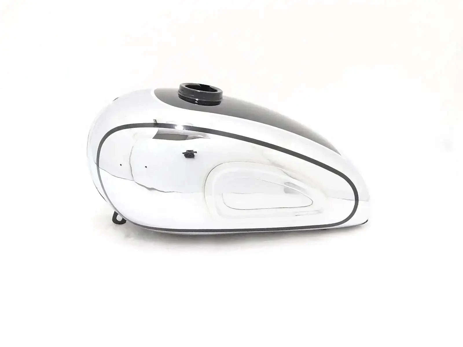 HOREX RESIDENT BLACK PAINTED CHROME PETROL TANK - StellerGear