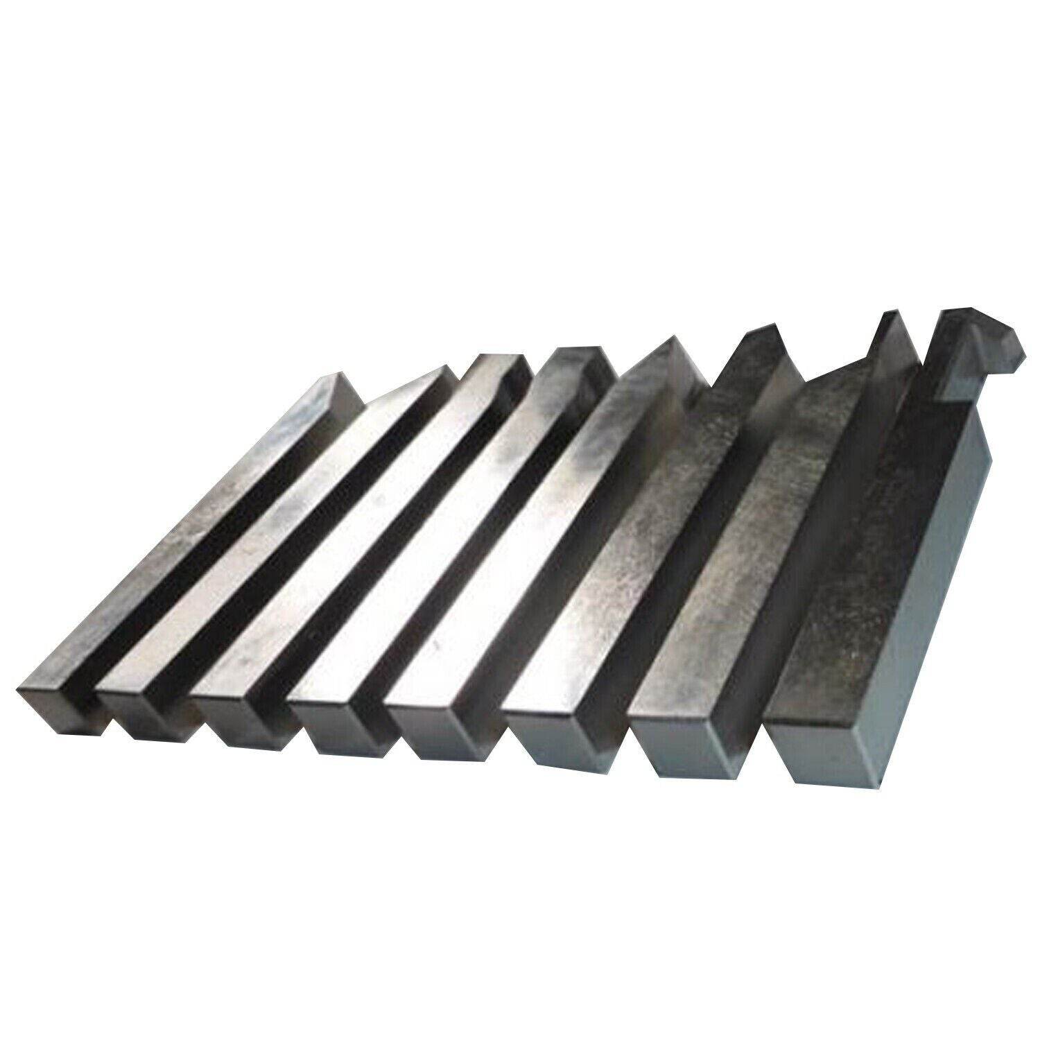 10mm HSS lathe tool set featuring a range of pre-formed tools for precise machining tasks