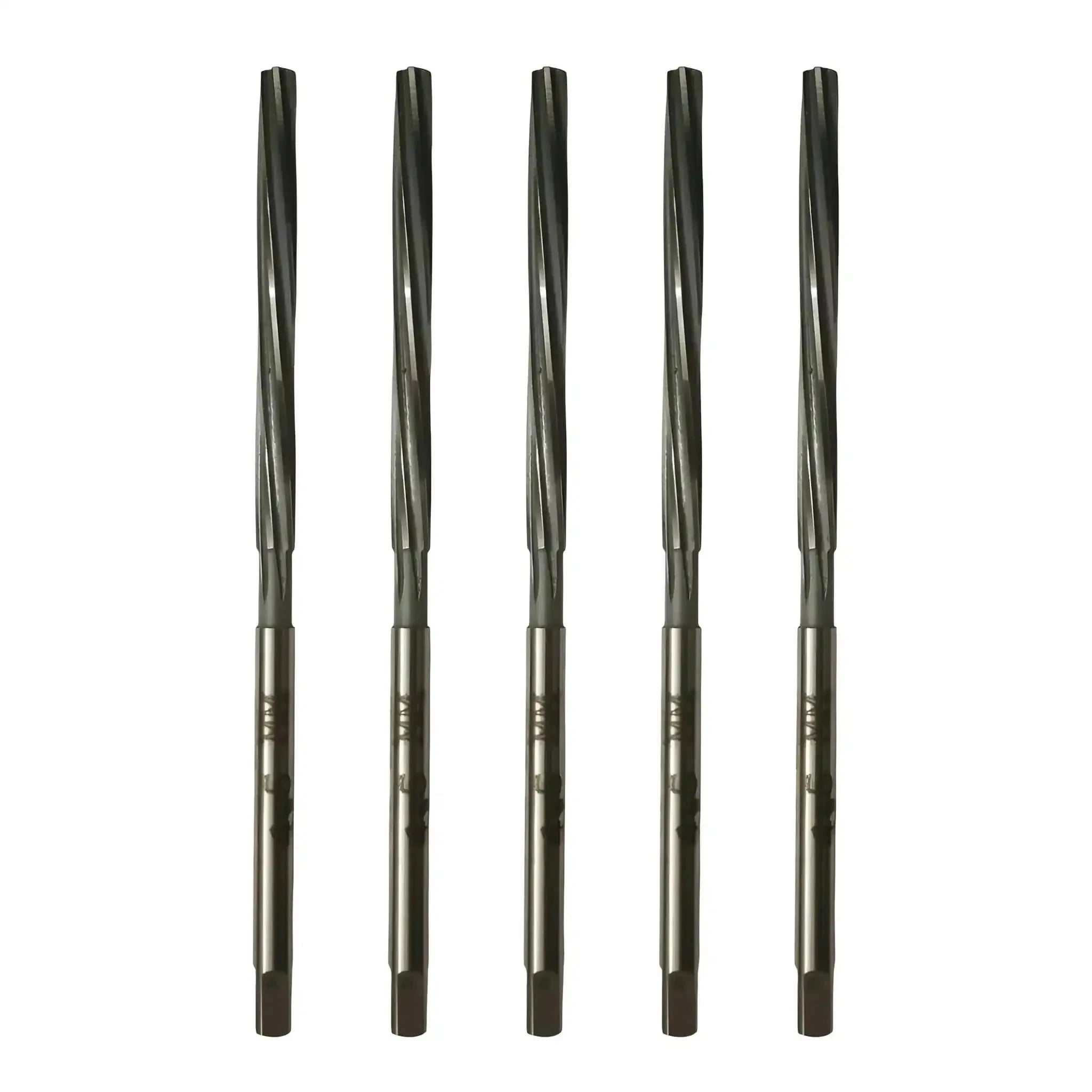 HSS Parallel Shank Reamers Set Of 5 Pcs - 1/4" - 9/32" - 5/16" - 11/32" - 3/8" - StellerGear