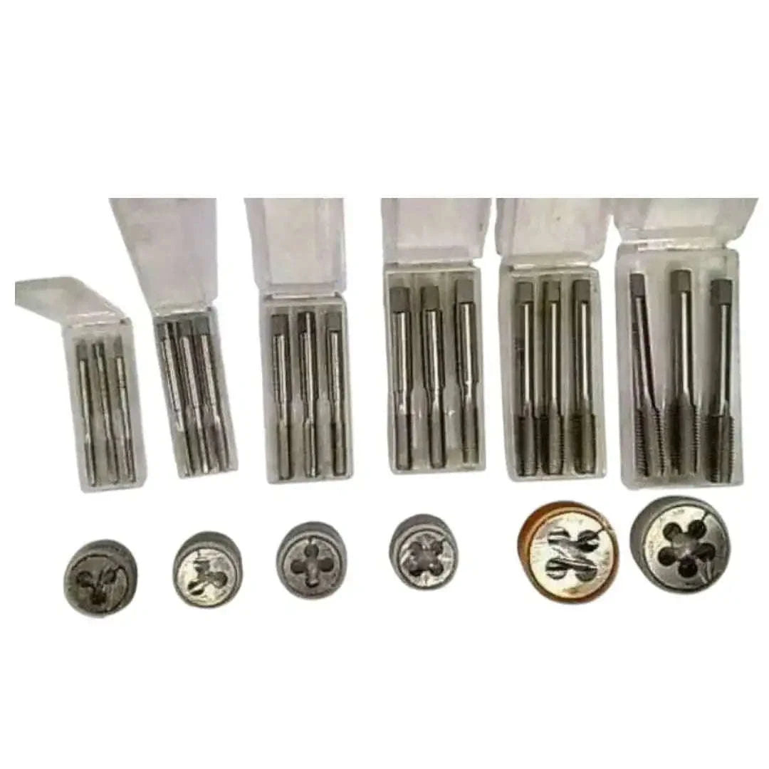 HSS TAP DIE SET BSF 3-6" TO 1-2"-6 SIZES- BRITISH STANDARD FINE HSS SET - StellerGear
