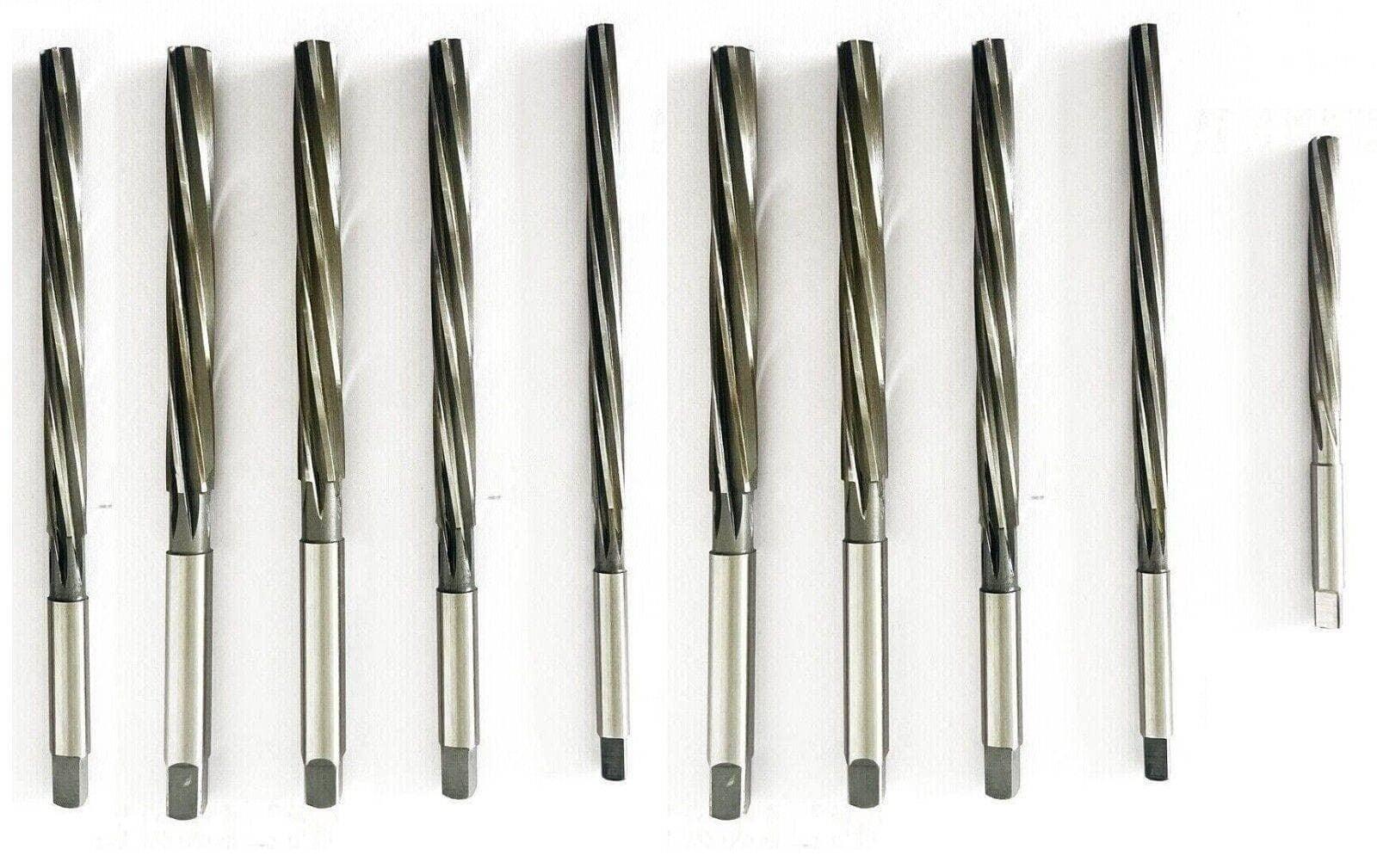 HSS valve guide reamer set, multiple straight metal reamers