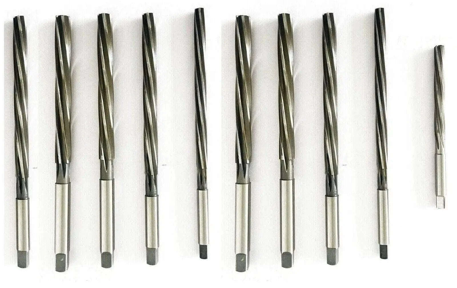 HSS valve guide reamer set, multiple straight metal reamers