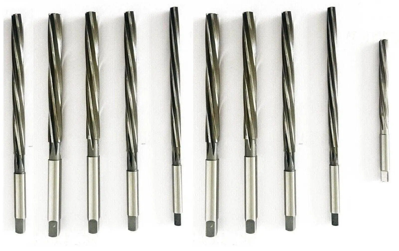 HSS valve guide reamer set, multiple straight metal reamers