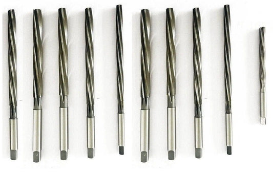 HSS valve guide reamer set, multiple straight metal reamers